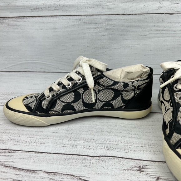 Womens Coach Barrett Signature Canvas black Sneakers size 5.5 - Picture 8 of 15